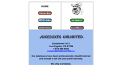 Desktop Screenshot of jukeboxesunlimited.com