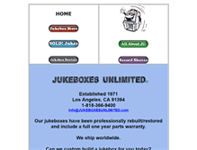 Tablet Screenshot of jukeboxesunlimited.com